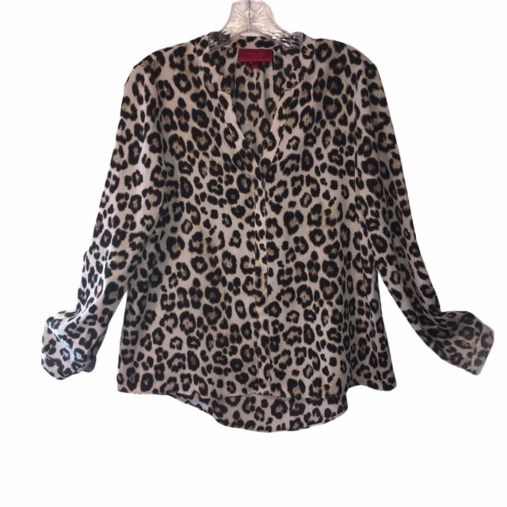 3/$21 Jennifer Lopez Leopard Print  Blouse